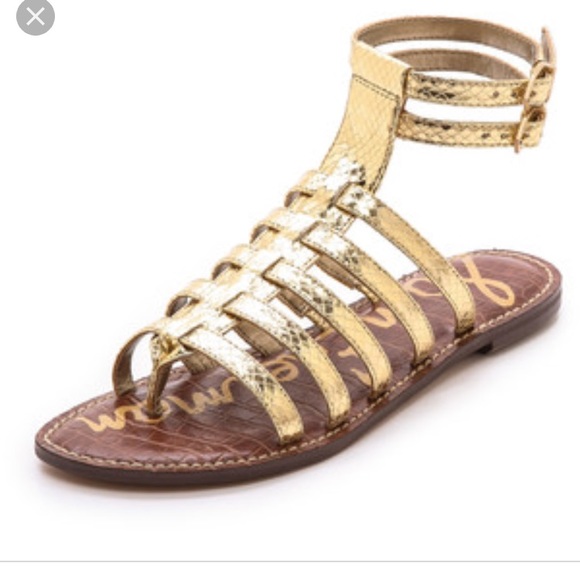 sam edelman gold gladiator sandals